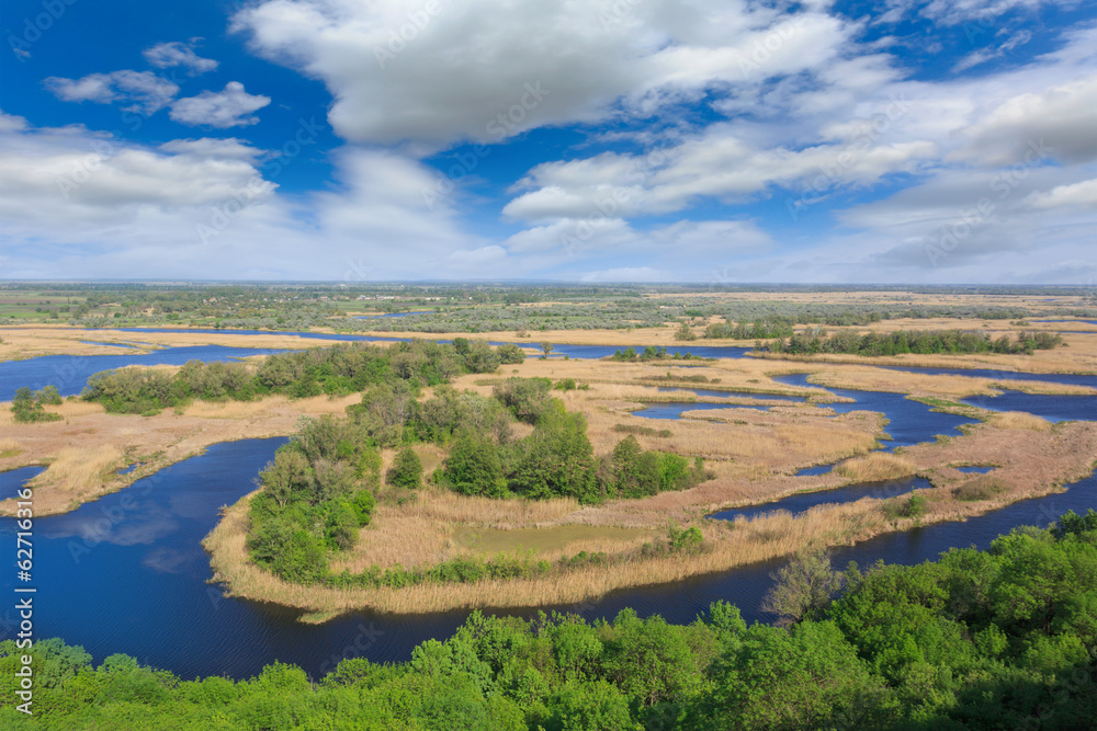 Delta river in nice day