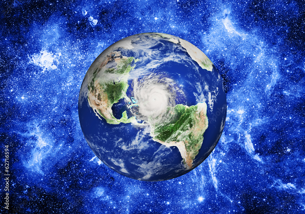 Naklejka premium planet earth in space