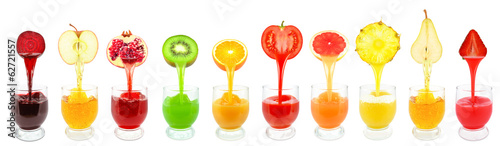 Fototapeta fruit juices