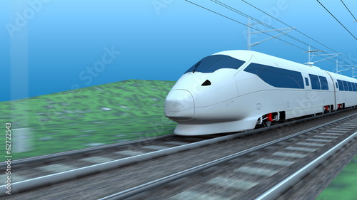 High speed rail.	 photo