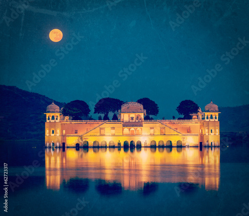 Jal Mahal palace.  Jaipur, Rajasthan, India photo