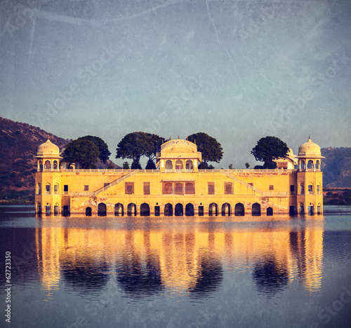 Jal Mahal (Water Palace).  Jaipur, Rajasthan, India photo