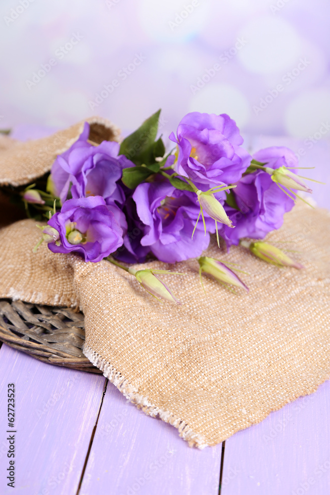 Purple artificial eustoma