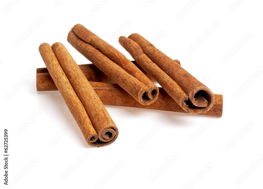 Cinnamon isolated on white background