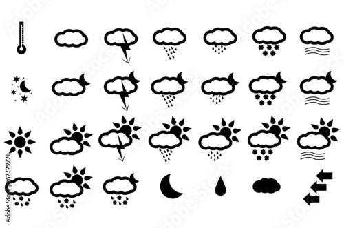 Weather icons - vector