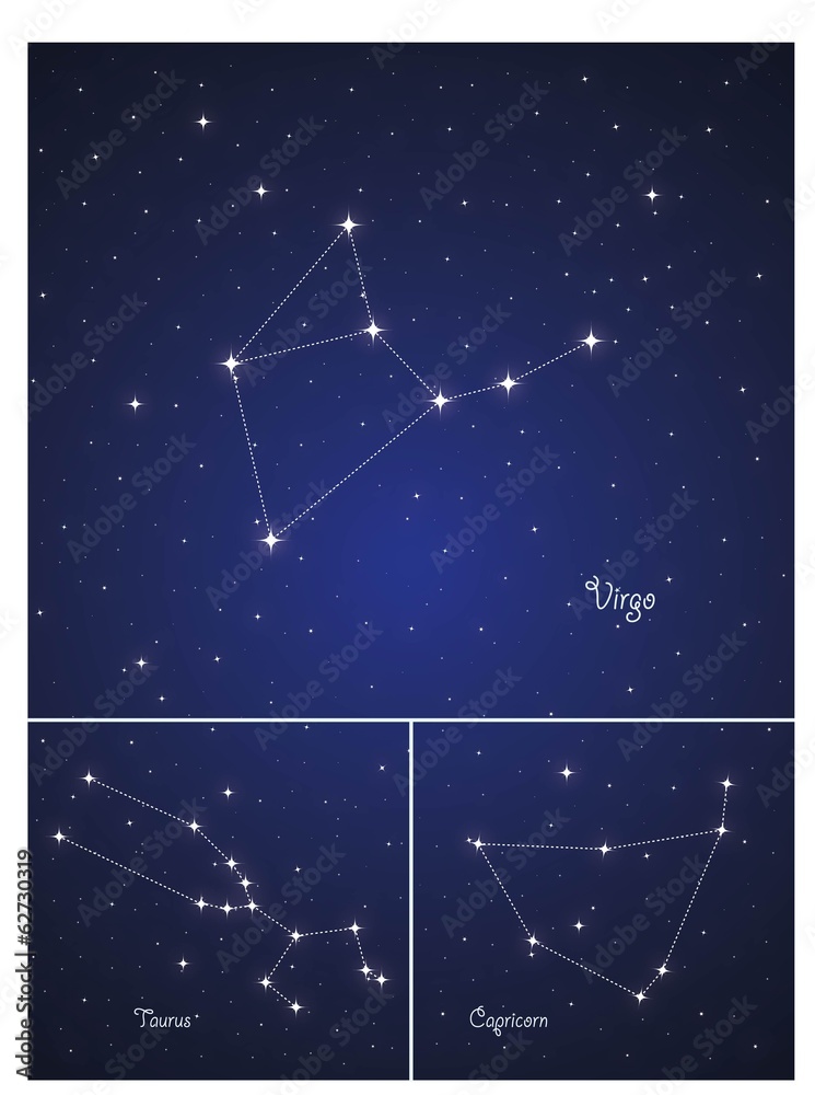 Constellations Taurus , Capricorn and Virgo