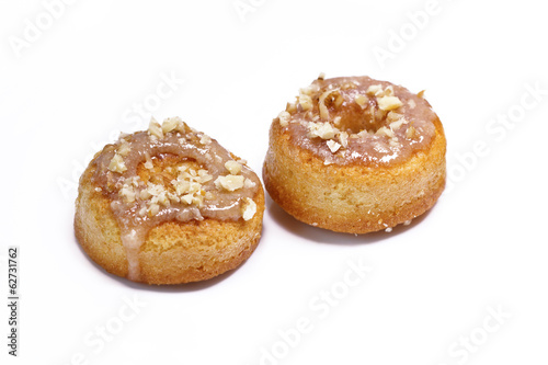biscuits under the icing with nuts