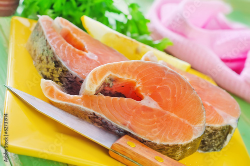 raw salmon