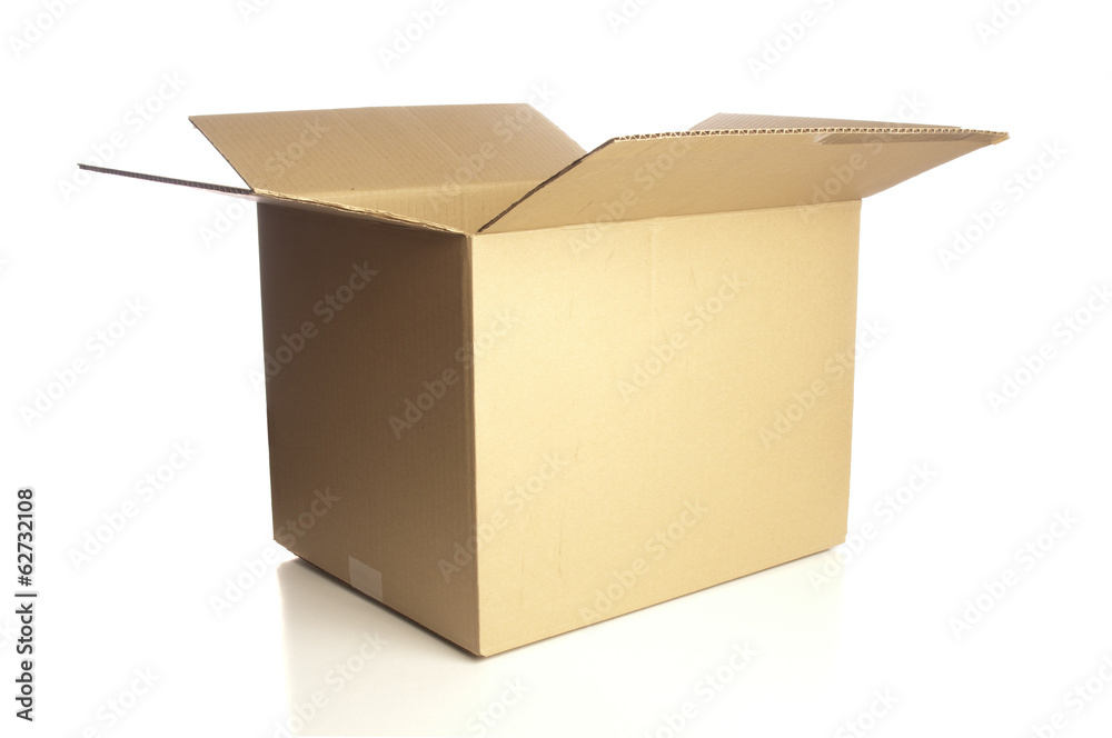 Empty cardboard box