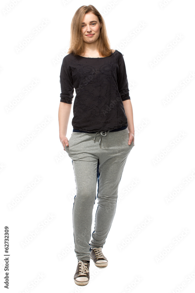 Confident friendly young woman Confident friendly young woman