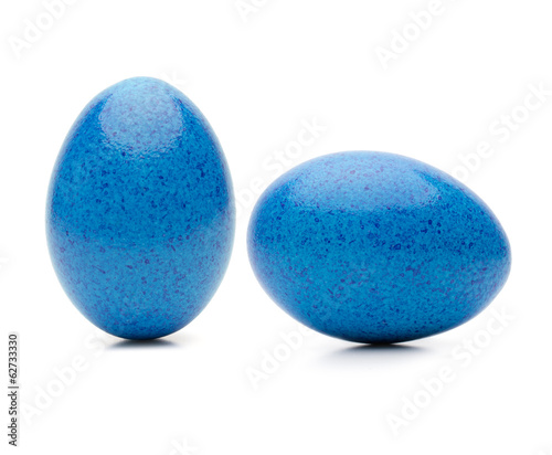 zwei Blaue Ostereier