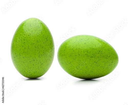 Zwei Grüne Ostereier