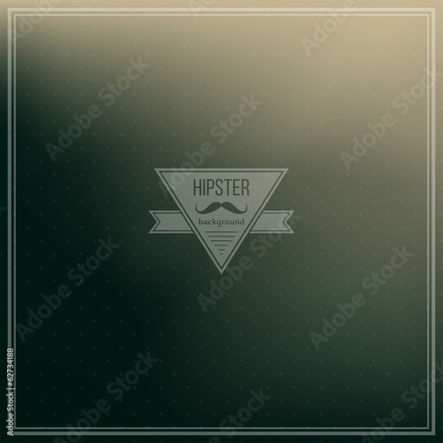 Soft blured background with retro style sign. Hipster style
