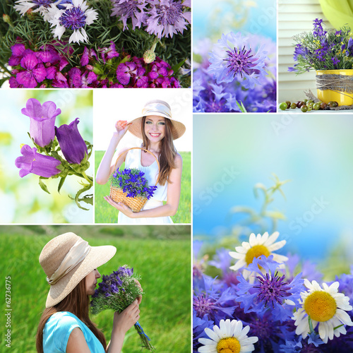 Collage of summer time