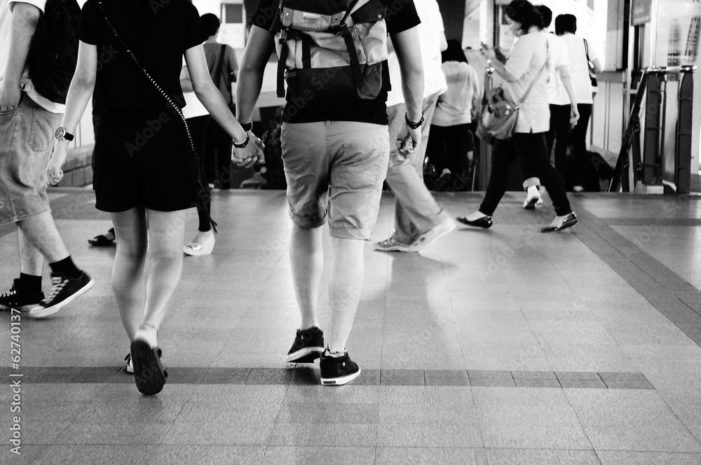 Couple of lover holding hand. (face unidentified) Couple of lover holding hand. (face unidentified)