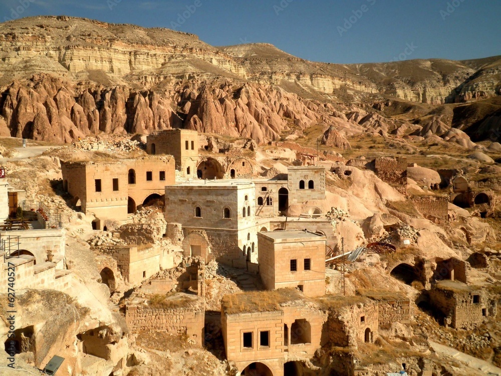 Houses in Cappadocia - obrazy, fototapety, plakaty 