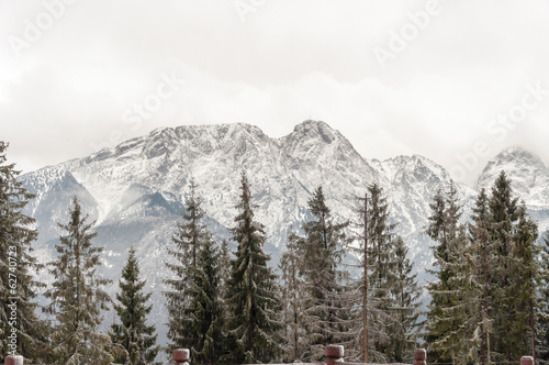 Tatra Mountains with Giewont peak