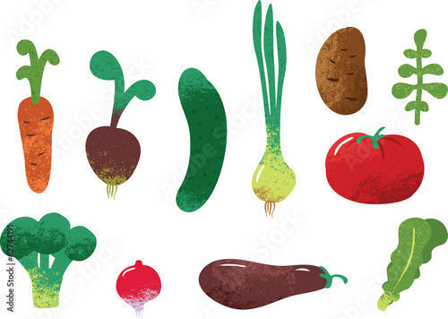 Set of vegetables