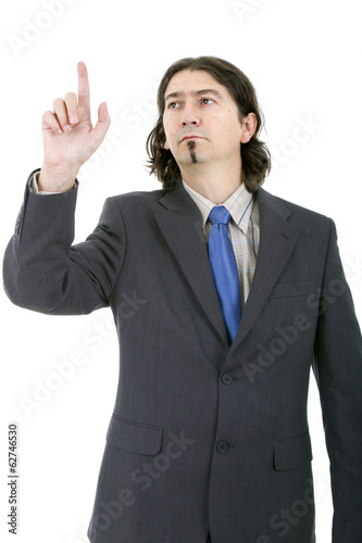 business man portrait on a white background