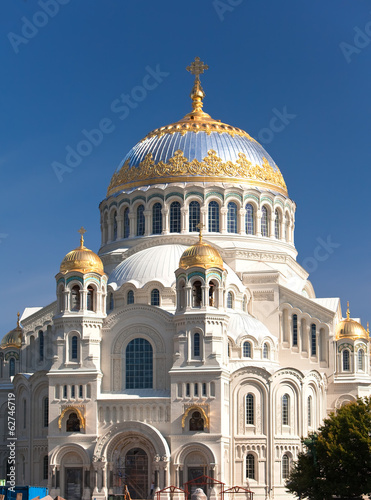 Orthodox Naval cathedral of St. Nicholas in Kronshtadt,Russia