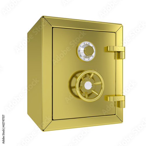 Closed gold safe