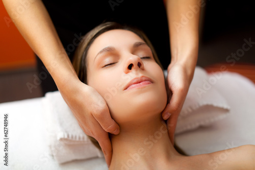 Woman having a massage