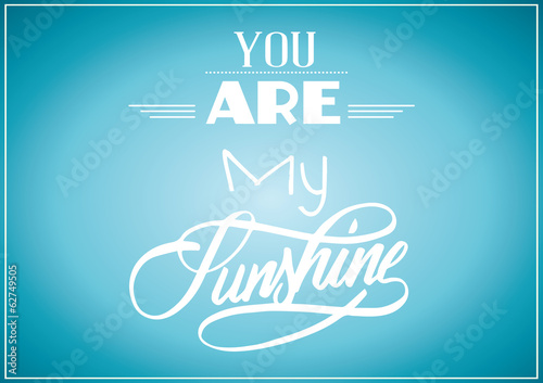 You're my sunshine card