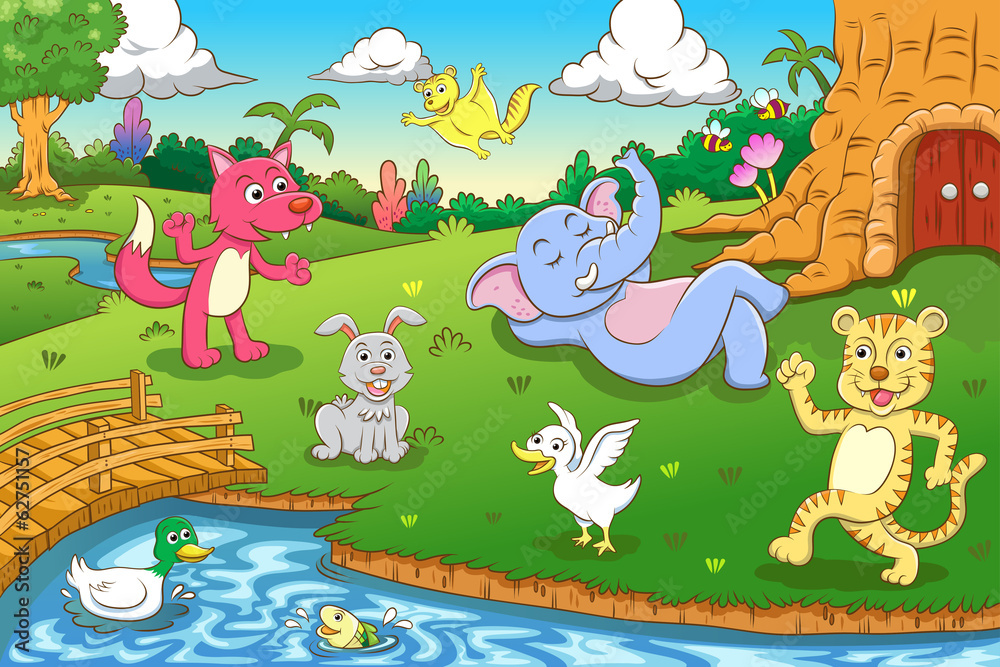 Obraz premium animal in the jungle.