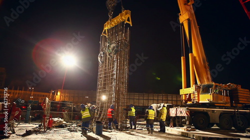 Metal framework installation
