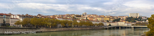 Lyon city on banks of Saone river - France © Leonid Andronov