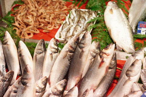Street fish market in Istanbul