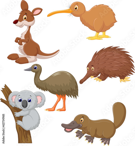 Australian animal cartoon