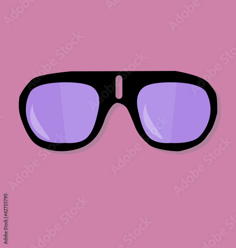 Sunglasses on pink background cool looking