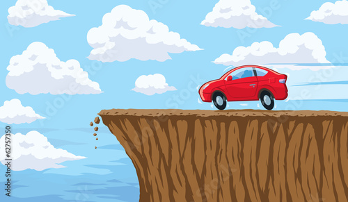 Going over a cliff
