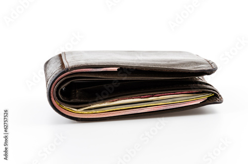 Wallet isolated white background