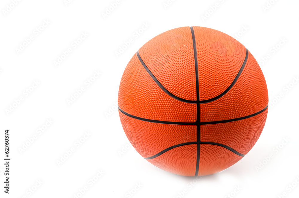 Basketball isolated white background