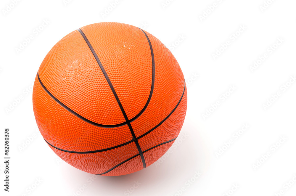 Basketball isolated white background