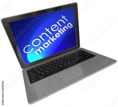 Content Marketing Laptop Computer Online Digital Customer Outrea