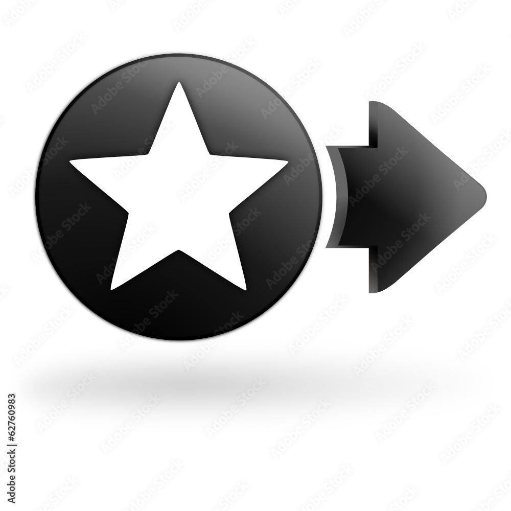 favori sur bouton noir favori sur bouton noir