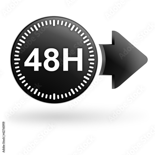 48 heures sur bouton noir