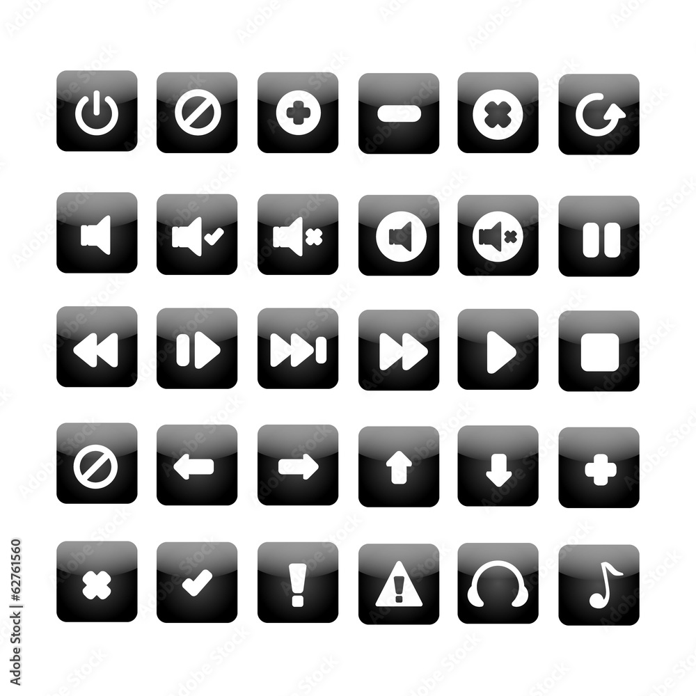 Media player buttons Media player buttons