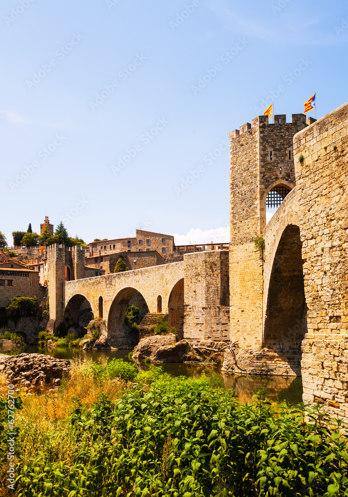 antique bridge,  Besalu, Catalonia