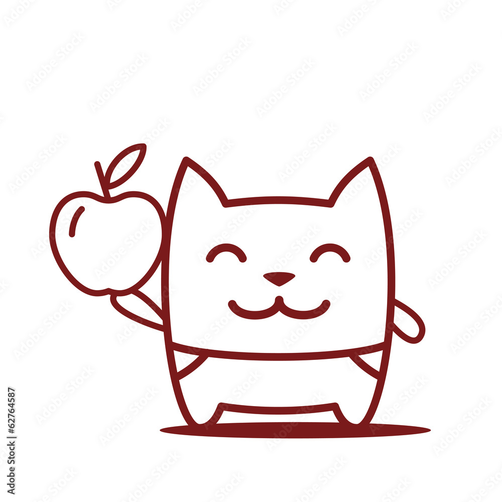 Character little boy in pants line art