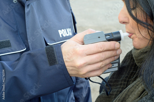 examination of sobriety by a policeman