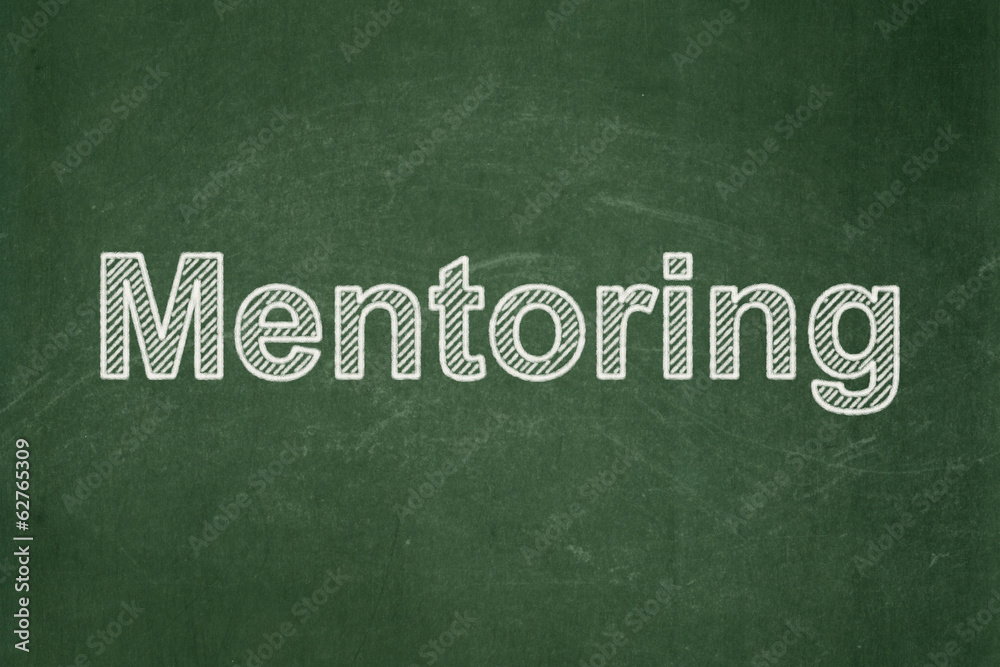 Obraz premium Education concept: Mentoring on chalkboard background