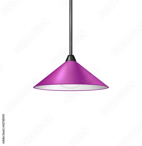 Retro purple hanging lamp