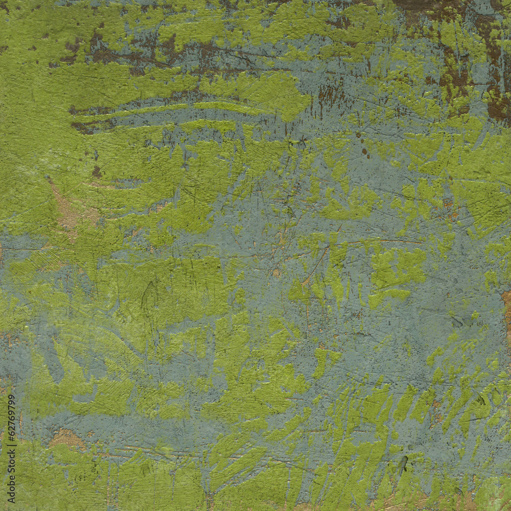 3d abstract grunge green wall background