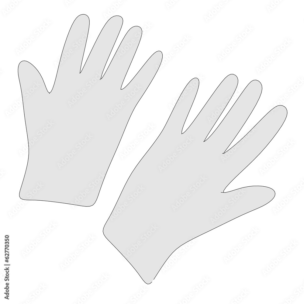 Obraz premium cartoon image of magician gloves