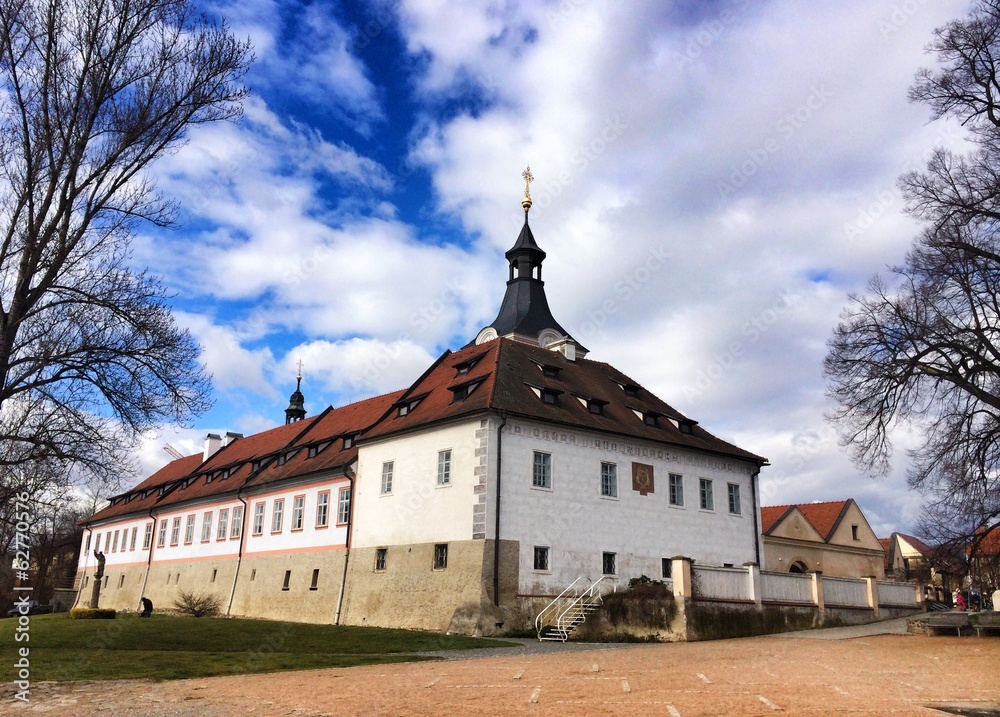 Renovated castle in Dobrichovice, Czech Republic