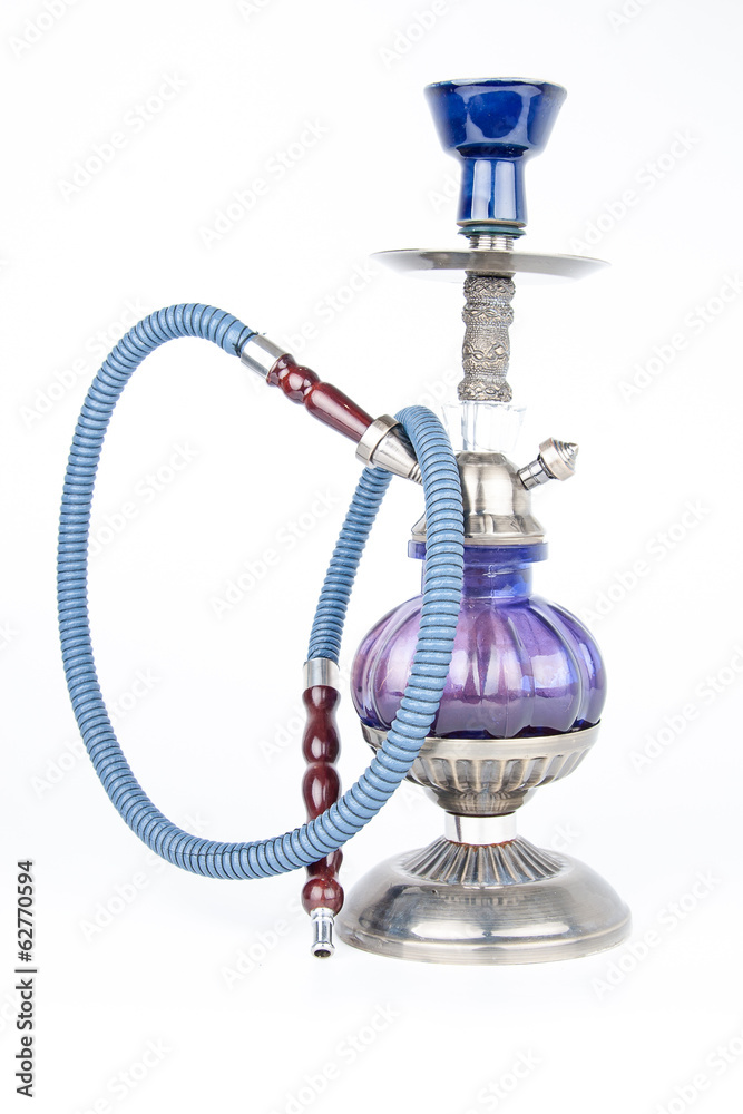Eastern hookah isolated on white background Eastern hookah isolated on white background